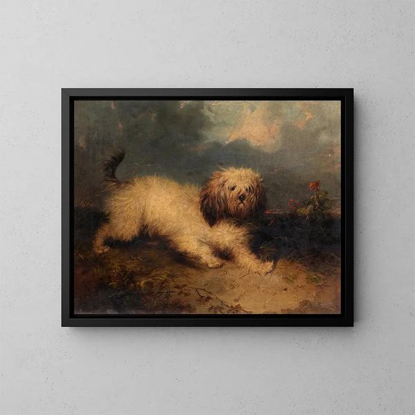 Un chien - George Armfield — kehystetty taideteos seinällä