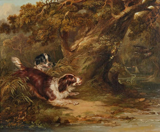 George Armfield - Spaniels putting up duck.webp