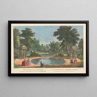 George Bickham the Elder - A View of the Grotto Two Shell Temples in the Gardens of Earl Temple at Stow in Buckinghamshire.webp