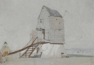 George Bryant Campion - A Figure Beside A Windmill.webp
