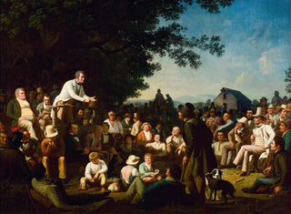 Discours sur une souche - George Caleb Bingham — näkymä teoksesta