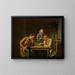 Les Joueurs de dames - George Caleb Bingham — kehystetty taideteos seinällä