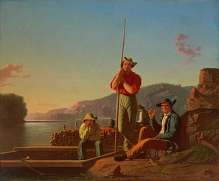 Le bateau en bois - George Caleb Bingham — näkymä teoksesta