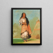 Ah-Kay-Ee-Pix-En Femme qui frappe beaucoup - George Catlin — kehystetty taideteos seinällä