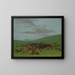 Bisonin metsästys Hidatsan ympäröimänä - George Catlin — kehystetty taideteos seinällä