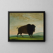 Vache buffle paissant dans la prairie - George Catlin — kehystetty taideteos seinällä
