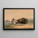 Karhunkohtaus nro 5 - George Catlin — kehystetty taideteos seinällä