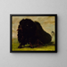 Bison mourant frappé par une flèche - George Catlin — kehystetty taideteos seinällä