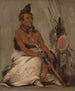 Eh-Tohk-Pah-She-Pe-Shah Mocassin noir Chef âgé - George Catlin — näkymä teoksesta