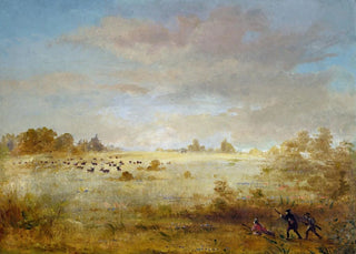 George Catlin - Elk Grazing on an Autumn Prairie.webp