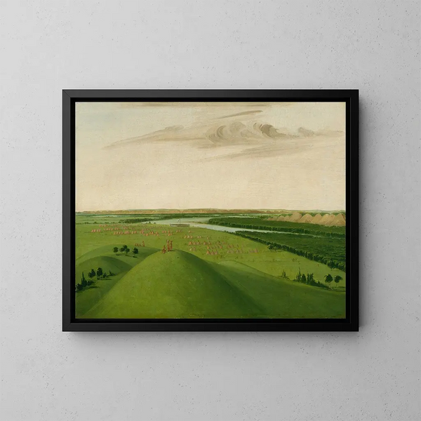 Fort Union, Yellowstonejoen suulla, 2000 mailia Saint-Louisista - George Catlin — kehystetty taideteos seinällä
