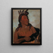 Mah-tche-ga Pieni Karhu Hunkpapa Ritar - George Catlin — kehystetty taideteos seinällä
