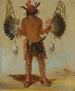 Mah-the-ha Old Bear, un guérisseur - George Catlin — näkymä teoksesta