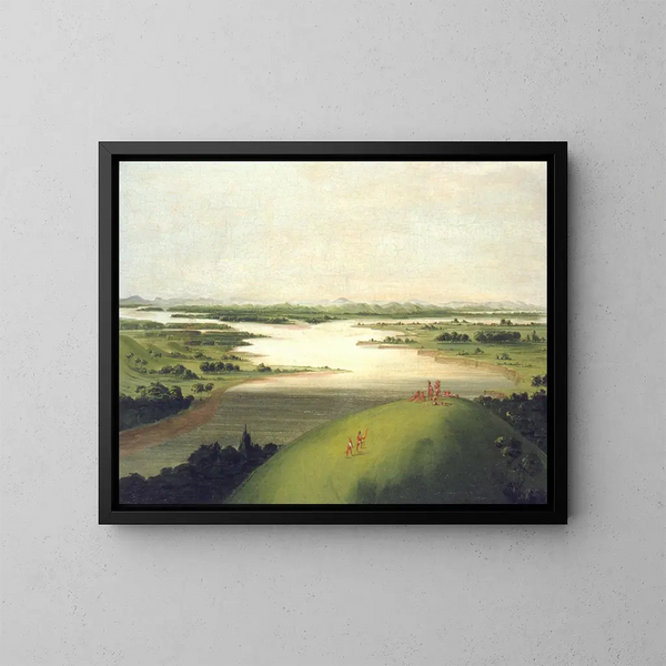 Bouche du fleuve Platte, 900 miles au-dessus de Saint-Louis - George Catlin — kehystetty taideteos seinällä