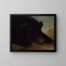 Portraits d'un ours grizzly et d'une souris à taille réelle - George Catlin — kehystetty taideteos seinällä