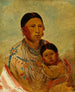 Ru-Ton-Ye-Wee-Ma, the naisen kyyhkynen pavanante de White Cloud - George Catlin — näkymä teoksesta