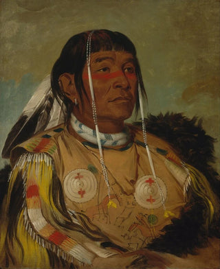 George Catlin - Shacpay The Six Chief of the Plains Ojibwa (Case Conflict).webp