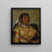 Shacpay, le Six Chef des Ojibwés des Plaines (Conflikt de cas) - George Catlin — kehystetty taideteos seinällä