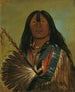 Shn-Ka, le chef canin du groupe The Bad Arrow Points - George Catlin — näkymä teoksesta