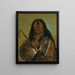 Shn-Ka, le chef canin du groupe The Bad Arrow Points - George Catlin — kehystetty taideteos seinällä