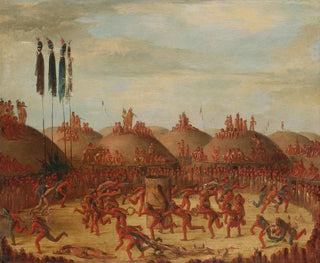 Viimeinen kilpailu, Mandan OkeePa-seremonia - George Catlin — näkymä teoksesta