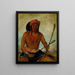 TulLockChshKo boit le jus de la pierre - George Catlin — kehystetty taideteos seinällä