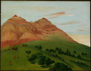 Näkymä suuresta mutkasta, 1900 mailia Saint-Louisista - George Catlin — näkymä teoksesta