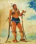WahCheeHhsKa L'homme qui met tout à l'extérieur - George Catlin — näkymä teoksesta