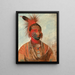 Washkamonya Fast Dancer dans Guerrier - George Catlin — kehystetty taideteos seinällä