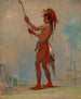 WeChshTaDoTa Red Man, un joueur de balle distingué - George Catlin — näkymä teoksesta