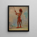 WeChshTaDoTa Red Man, un joueur de balle distingué - George Catlin — kehystetty taideteos seinällä
