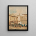 Un marché à l'extérieur des grilles de l'église Saint-Dominique de Macao - George Chinnery — kehystetty taideteos seinällä
