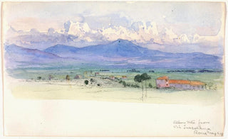 George Elbert Burr - Alban Mountains from Via Tuscolana Rome.webp