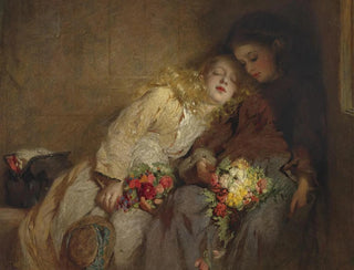 Paluu kotiin - George Elgar Hicks — näkymä teoksesta