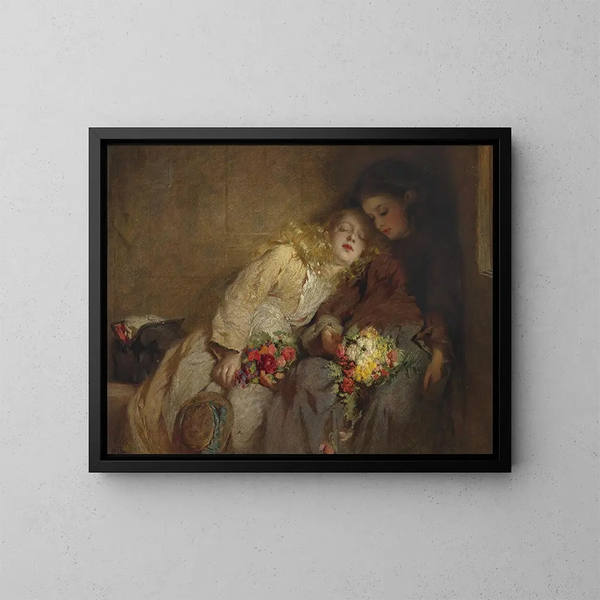 Paluu kotiin - George Elgar Hicks — kehystetty taideteos seinällä