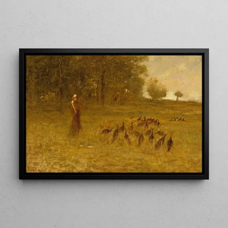 George Fuller - Girl with Turkeys.webp