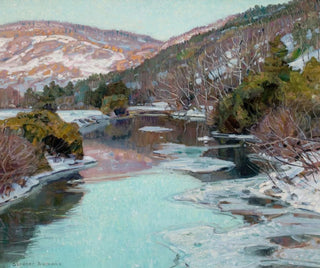 Ilta-valaistus Berkshiresin vuorenrinteellä - George Gardner Symons — näkymä teoksesta