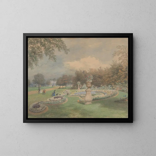 Parc des Régents - George Harvey — kehystetty taideteos seinällä