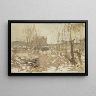 George Hendrik Breitner - Bouwterrein aan de De Clercqstraat.webp