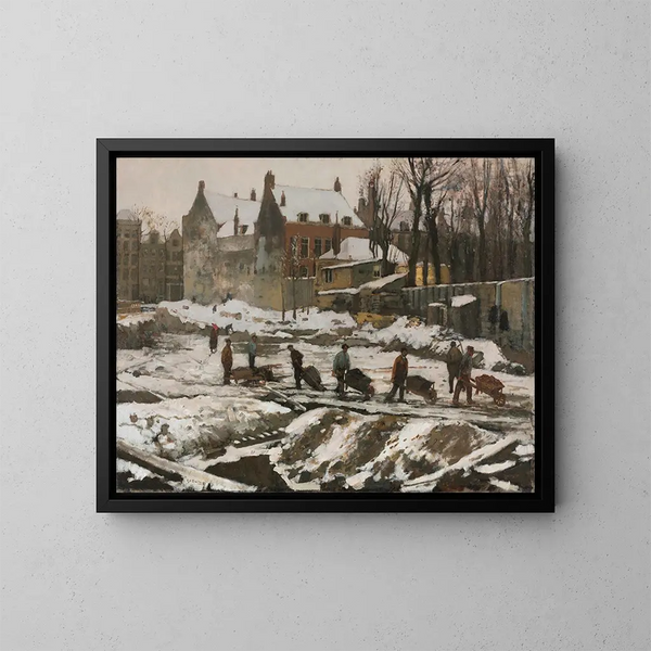 Chantier à Amsterdam - George Hendrik Breitner — kehystetty taideteos seinällä