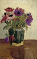 Inkivääripurkki anemoneineen - George Hendrik Breitner — näkymä teoksesta