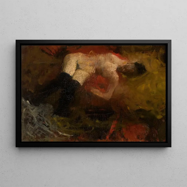 Nu-maalaus - George Hendrik Breitner — kehystetty taideteos seinällä