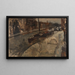 Prinsengracht-maalaus Lauriergrachtin lähellä Amsterdam - George Hendrik Breitner — kehystetty taideteos seinällä