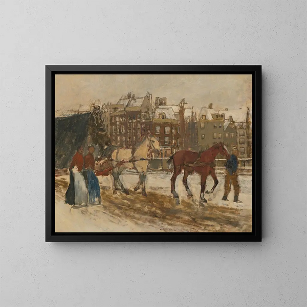 Rokin - George Hendrik Breitner — kehystetty taideteos seinällä