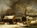 Talvimaisema New Havenista, Connecticut - George Henry Durrie — näkymä teoksesta