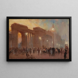 George Hyde Pownall - Sunday summer evening Hyde Park Corner.webp