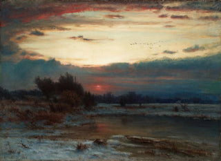 Talvi-taivas - George Inness — näkymä teoksesta