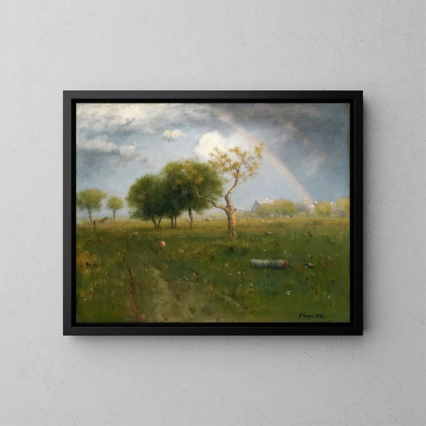 Après une averse estivale - George Inness — kehystetty taideteos seinällä