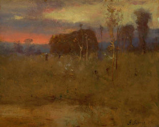 Lueur du soir sur la prairie - George Inness — näkymä teoksesta