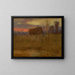 Lueur du soir sur la prairie - George Inness — kehystetty taideteos seinällä